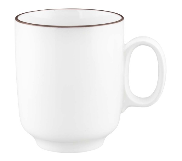 Seltmann Sento Home Pure Lines Chocolate Brown Becher mit Henkel 0,40 l