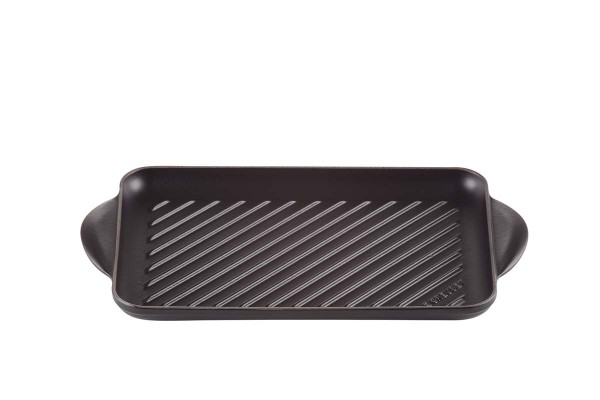 Le Creuset Pfannen 20202320000460 Grillplatte Rechteckig 32cm - Schwarz