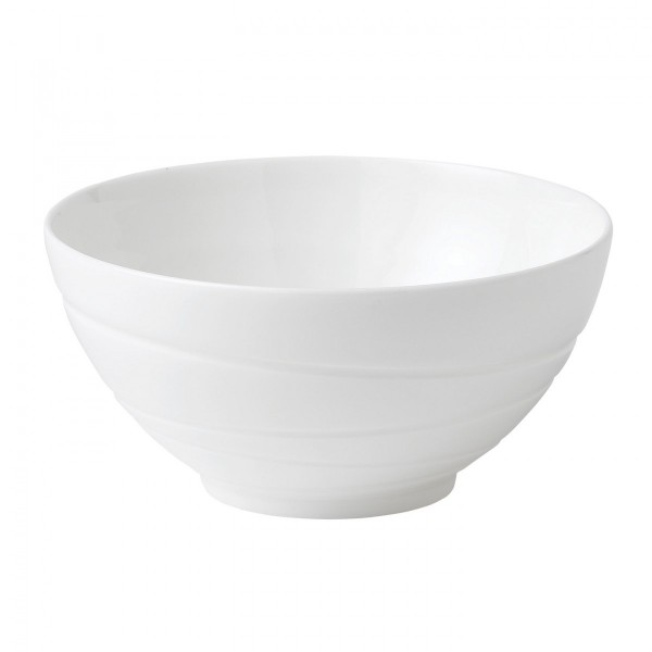 Wedgwood Jasper Conran White Bowl Strata (09583) 14 cm