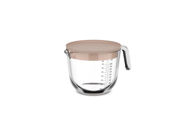 Mepal Chef it 102311031500 Glas Messbecher 1L mit Deckel - Chalk