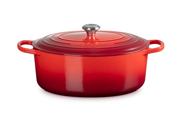 Le Creuset Gusseisen - Signature 21178350602430 Bräter oval 35cm 8,9L - Kirschrot