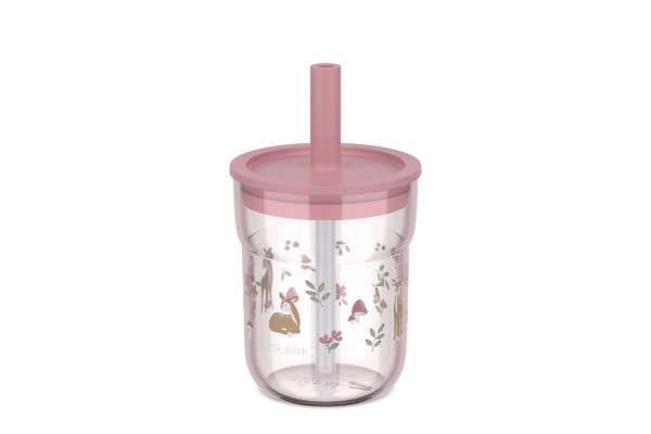 Mepal Mio - Fairy Garden 108023065406 Kinder-Trinkglas 250ml Mit Trinkhalm
