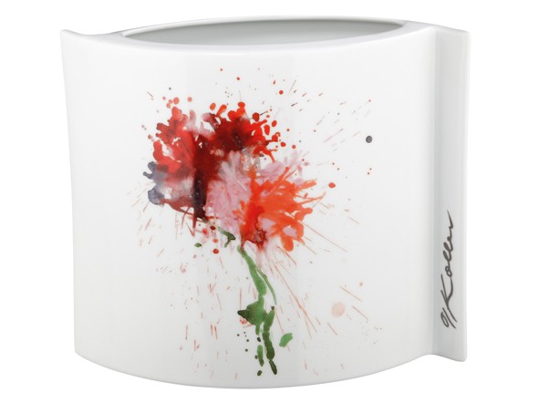 Tettau Oskar Kollar Geranienblüte Vase oval 20 cm Vista