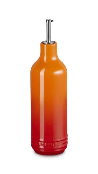 Le Creuset Steinzeug 70846600900099 Ölflasche 0,6L - Ofenrot