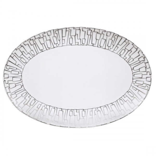 Rosenthal TAC Gropius Skin Platin Platte 34 cm