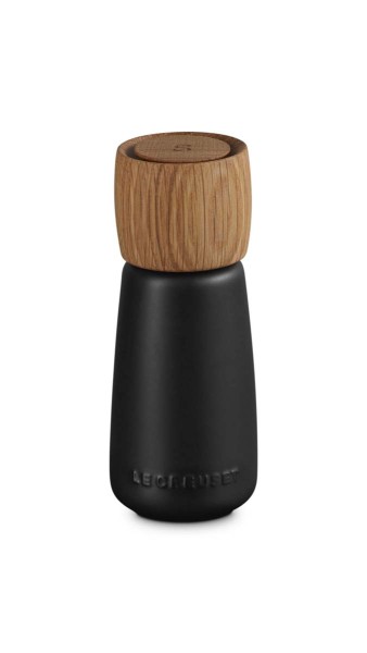 Le Creuset Mühlen 44018170000201 Salzmühle Premium 0,27L - Schwarz Matt