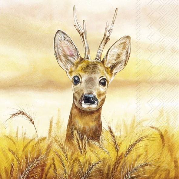 IHR L-1085100 Deer Lunch-Servietten 3-lagig (20 Stk.) 33 x 33 cm