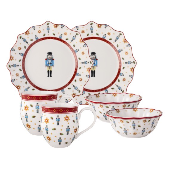 Villeroy & Boch Toy's Delight 14-8585-7287 Breakfast for 2 - Nussknacker - 6tlg.