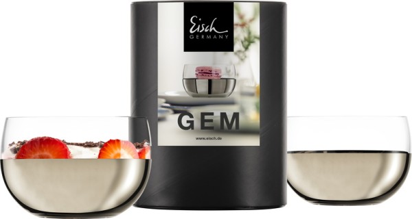 Eisch Gem 180125 Dessertschalen 310/92 Platin - 2 Stk.