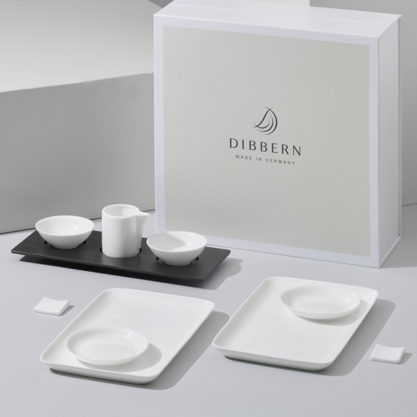 Dibbern Asia Line 0422000000 Sushi set 10 tlg. mit holztablett
