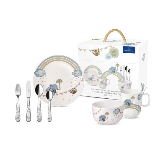Villeroy &amp; Boch Walk like an Elephant 14-8674-8435 Kindergeschirr Set 7tlg.