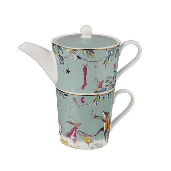 Portmeirion Woodland Tales SMWTP79200-XG Tea for one - Merry Band