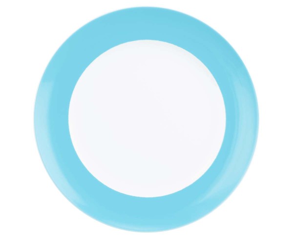 Seltmann Liberty Pure Colors Lagoon Blue Frühstücksteller rund 22,5 cm Fahne