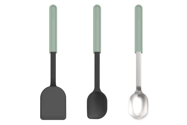 Mepal Chef it 102336094700 Kochset 3tlg. (Pfannenwender+Rühr-+Servierlöffel) - Nordic Sage