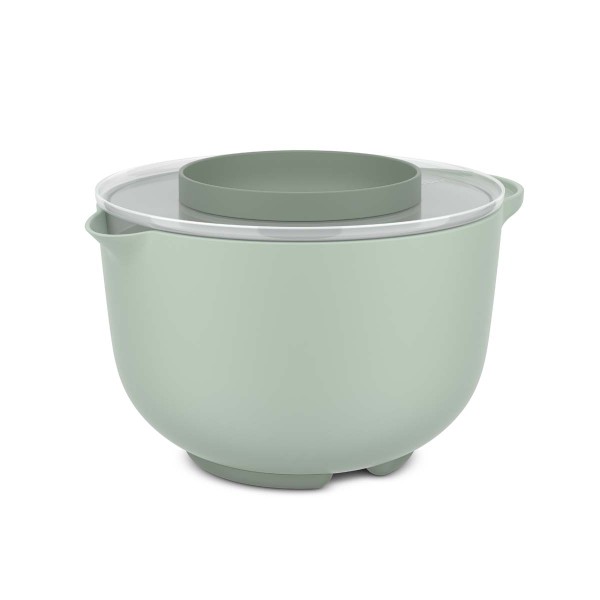 Mepal Chef it 102306094700 Rührschüssel 3L mit Spritzschutzdeckel - Nordic Sage
