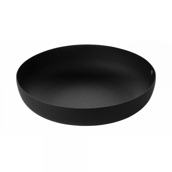 Alessi Schale schwarz mit Reliefdekor (JM17/21BT)