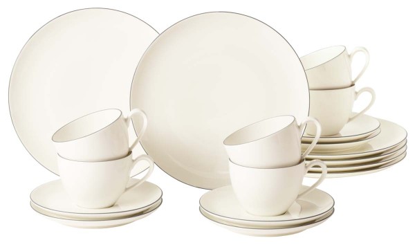 Seltmann Savona Grey Line Kaffeeservice 18-teilig