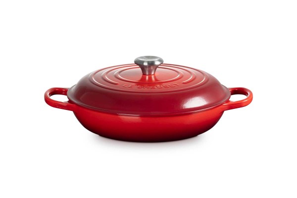 Le Creuset Gusseisen - Signature 21180300602430 Gourmet-Profitopf 30cm 3,5L - Kirschrot