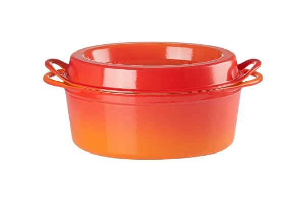 Le Creuset Kochgeschirr 25084320902460 Bräter Doufeu Oval 32cm - Ofenrot