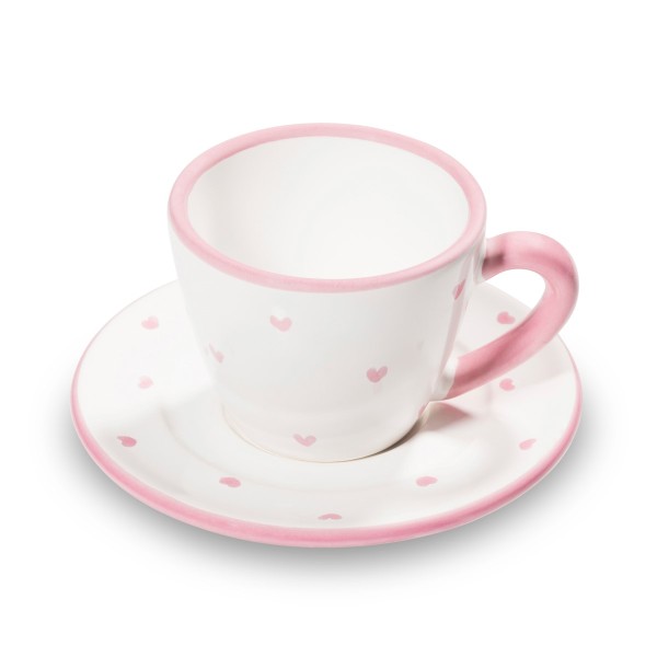 Gmundner Herzerl Rosa 0012STES02SET Espresso für 2