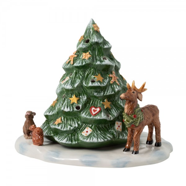 Weihnachtswelt von Villeroy &amp; Boch Christmas Toys Weihnachtsbaum mit Waldtieren (6648) 23 x 17 x 17