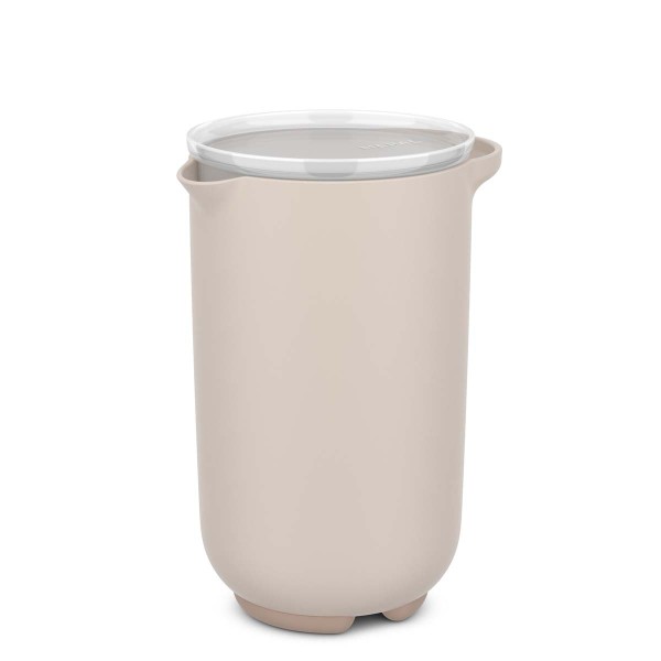 Mepal Chef it 102312531500 Rührbecher 1L mit Deckel - Chalk