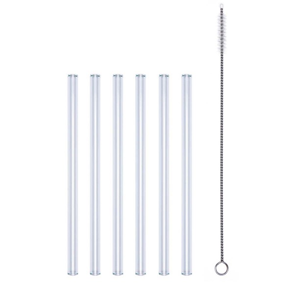 Profino Select PR1501 Glastrinkhalm Set 7 tlg. - Länge 15 cm