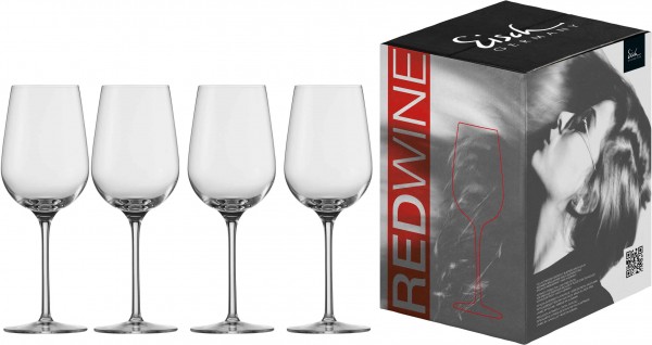 Eisch Vinezza 4 Rotweingläser im Geschenkkarton (550/2 GK) 430 ml/22,6 cm)