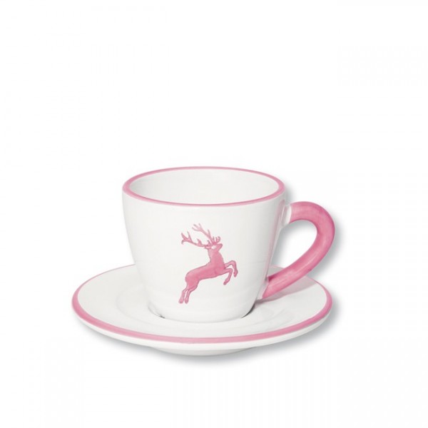 Gmundner Keramik Rosa Hirsch Espressotasse mit Unterer Gourmet