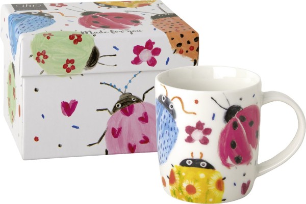 IHR Joyful Ladybugs POM1098400 Porzellanbecher 0,3L