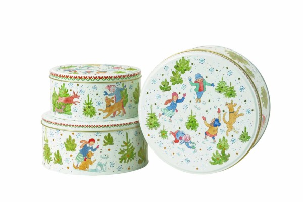 Hutschenreuther Sammelkollektion 25 Weihnachtsspiele Set 3 Plätzchendosen