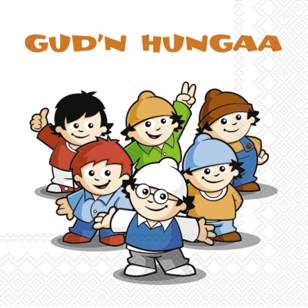 Ihr GUD&#039;N HUNGAA orange L 998117 Lunch-Servietten