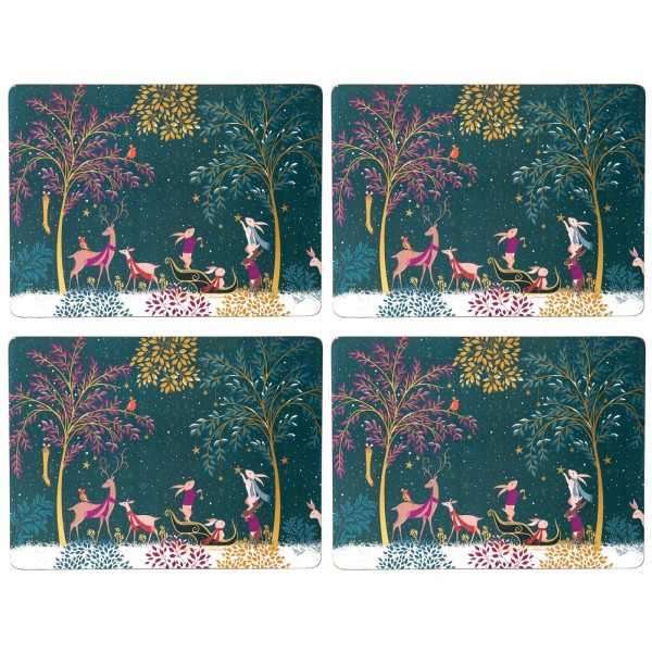 Portmeirion Woodland Tales X0010649203 Platzsets 40x30cm - Set 4tlg. - Deer &amp; Robin