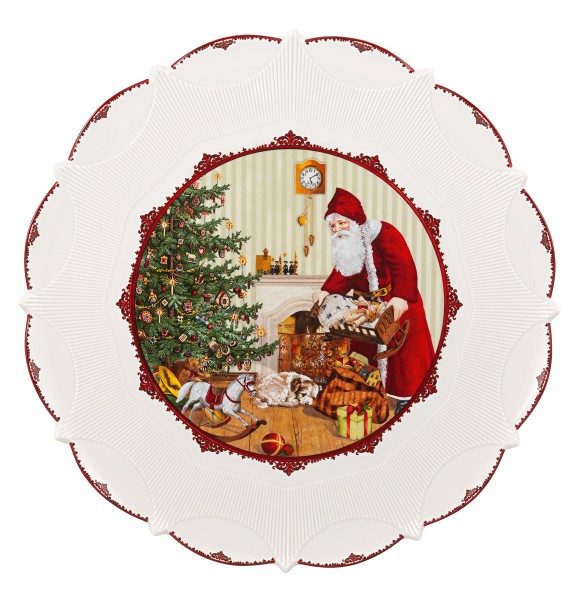 Villeroy &amp; Boch Toy´s Fantasy 1483322241 Gebäckteller gr., Santa bringt Geschenke