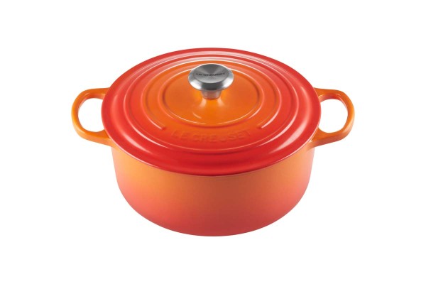 Le Creuset Kochgeschirr 21177260902430 Bräter Rund Signature 26cm - Ofenrot