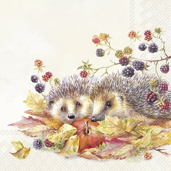Ihr HEDGEHOG FRIENDS cream C1015360 Cocktail-Servietten