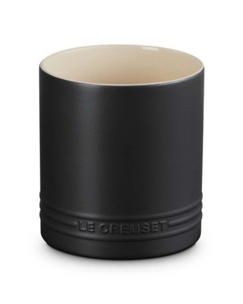 Le Creuset Steinzeug 71500100000001 Topf für Kochkellen 1,1L - Schwarz Matt