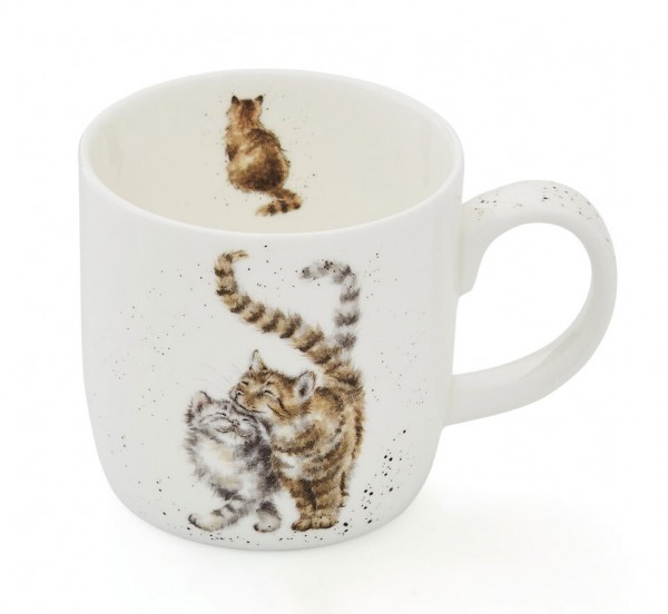 Royal Worcester Wrendals Designs Becher mit Henkel, Feline Good (MMSY5629) 0,31l