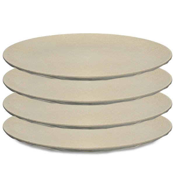 Koziol CLUB 5005700 4x Teller flach 26cm - Nature Desert Sand
