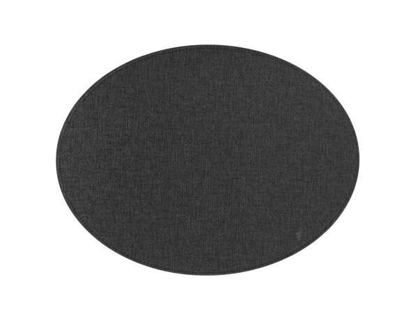 Freeform Platzset FFPMO2854 Textilstruktur - Schwarz - Oval