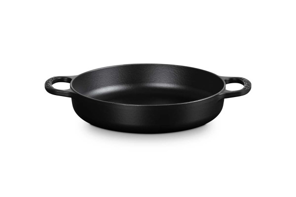 Le Creuset Gusseisen - Signature 20331280000422 Servierpfanne mit zwei Griffen 28cm 3,2L - Schwarz M