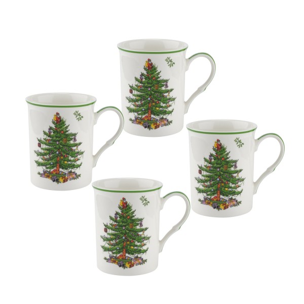 Spode Christmas Tree 4er-Set Becher groß 0,30L