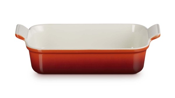 Le Creuset Steinzeug 71102260600001 Auflaufform rechteckig Tradition 26cm 2,4L - Kirschrot