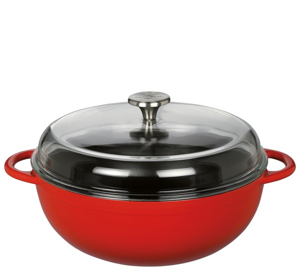 Küchenprofi Provence Marmite 0402600428 Schmorpfanne 28cm - Classic Red