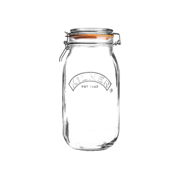 Kilner Einkochglas 0025.493 Rundes Bügelverschluss Glas, 2l
