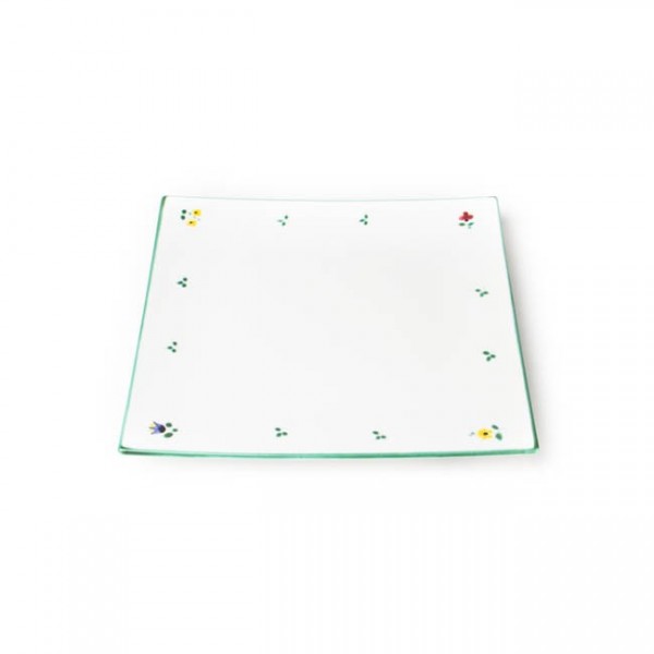 Gmundner Keramik Streublume Platzteller eckig (TPEC31) 31 x 31 cm