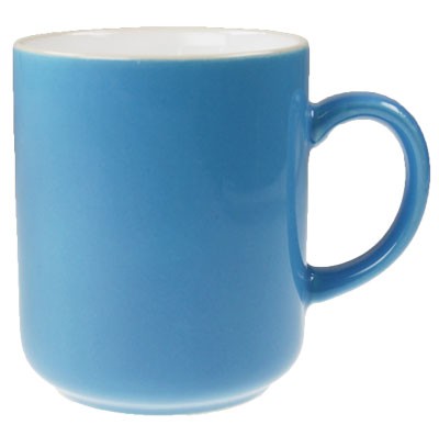 Friesland Happymix Azurblau Becher mit Henkel innen weiß 0,25 l
