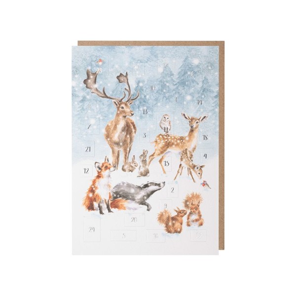Wrendale Karten WCAL001 "A Winter Wonderland" Adventskalender