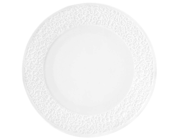 Seltmann Nori-Home weiß Frühstücksteller rund 21cm Relief schmal