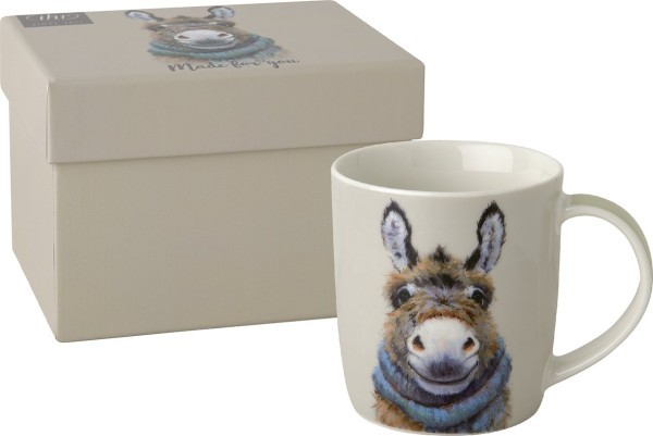 Ihr Donkey Nino Linen POM1122266 Porzellanbecher 0,3l